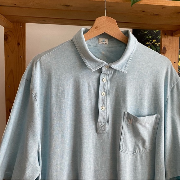 Johnnie-O Blue Antigua Heather Original Polo Shirt XXL - Picture 5 of 13